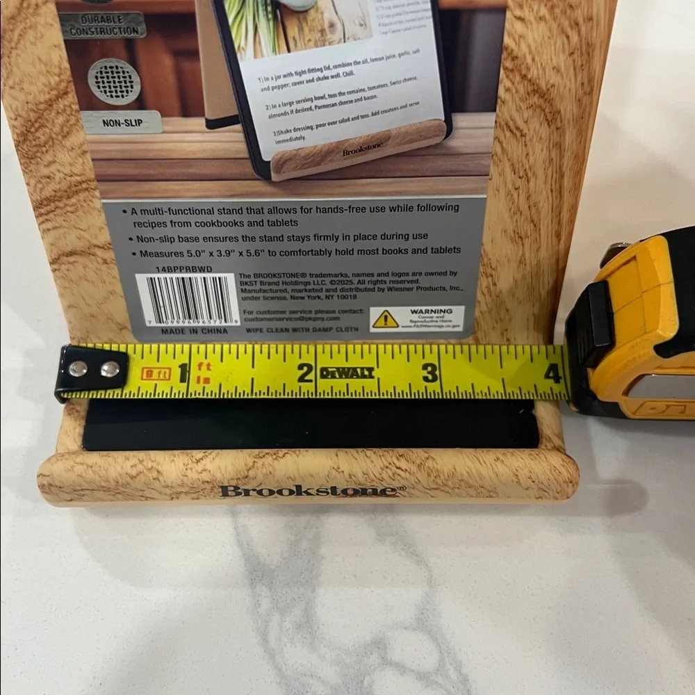 Brookstone COOKBOOK & TABLET PHONE STAND!!